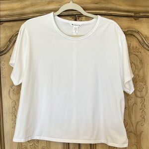 Athleta Women's Classic White Short Sleeve Tee